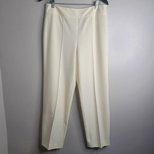 Talbots Ivory Side Zip Petite Dress Slacks